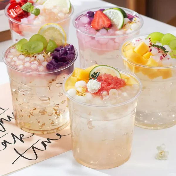 Leak-Proof PET Clear Plastic Bowls (Food Packaging)