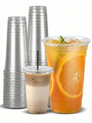 Food-Grade PET Clear Plastic Cups (Disposable/Reusable)