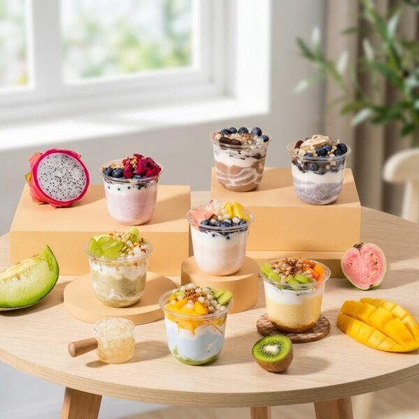 U-Shaped Plastic Milk Tea Cups (Bubble Tea Special)