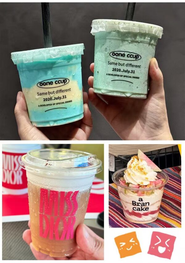 Food-Grade PET Clear Plastic Cups (Disposable/Reusable)