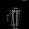 Food-Grade PET Clear Plastic Cups (Disposable/Reusable)