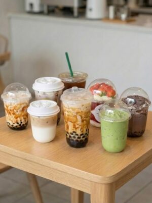 U-Shaped Plastic Milk Tea Cups (Bubble Tea Special)
